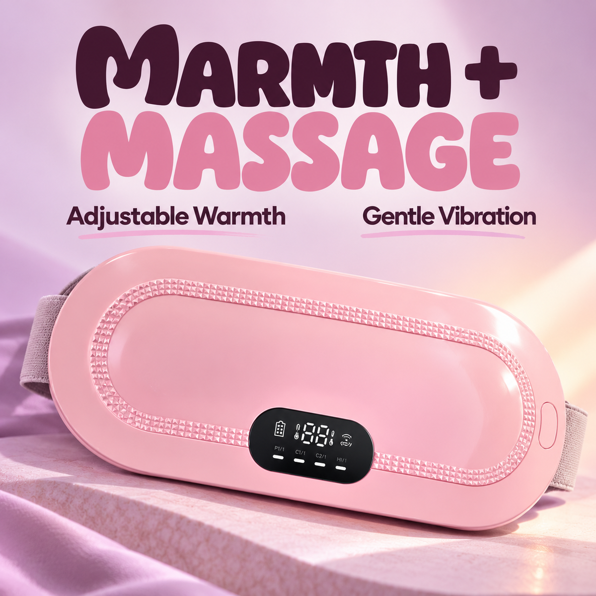 MYOVA™ Wearable Heating & Massage Belt | Period Comfort